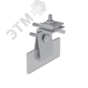 Фальцевый держатель H70 мм для прутка D 5-10 мм CU