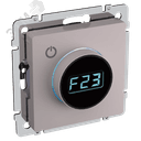 BRITE Термостат электронный с индикацией ТС10-1-БрЖ жемчуг IEK