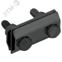 Зажим соединительный двойной сквозной пруток-пруток 8мм оцинкованная сталь TD IEK