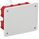 Коробка распаячная КМ41008 для твердых стен 120х92х45мм с саморезами с крышкой IEK