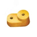 Изолятор угловой для нулевой шины желтый