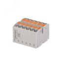 Блок распределительный, зажим push-in, 12 точек подключения 2,5 кв.мм, красный