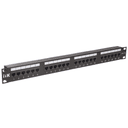 Патч-панель 24хRJ45, 1U, 19", UTP, кат.5е, Dual, ITK PP24-1UC5EU-D05