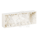 15 Коробка для наружного монтажа на 3 поста слоновая кость