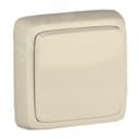 Выключатель одноклавишный наружный с изоляционной пластиной слоновая кость 10А