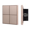 INTELLIGENT ARLIGHT Кнопочная панель KNX30423IN Champagne BUS Frame IARL IP20 Металл 2 года 039669