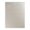 Табличка полужесткая 27x15мм. Установка в держатель. ПВХ-0,5. Металлик (24 шт. на пластине, упак. по 10 листов)