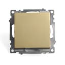 Переключатель перекрестный 1клавишный механизм STEKKER GLS10711008 250В 10А серия Катрин золото 49221