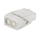 Экспресс-клемма с пастой СМК 2273-242, 2-проводная 0.5-2.5 кв мм, прозрачная, блистер 20шт, REXANT