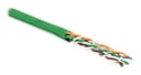 Кабель витая пара, не экранированная 4х2х0,51 Hyperline U/UTP (100 м) UUTP4-C5E-P24-IN-LSZH-GN-100