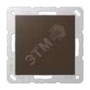 Крышка для произвольных отверстий (с несущей платой) Серия A500 Материал- термопласт Цвет- мокко JUNG