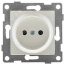 Розетка однопостовая Ugra б/з с з/ш, механизм, 16А, 250В, жемчуг