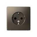 Розетка ArtGallery 16А с заземл. защ. шторки механизм мокко SE GAL000645