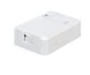 Коробка для настенного монтажа (WS-RJ45-1p-m) Пожтехкабель СКС (201-015) - Корпус настенной розетки для установки 1-ой вставки типа Keystone Jack, белый