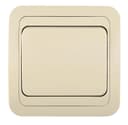 Выключатель 1-кл. СП Mimoza 10А IP20 крем./крем. Makel 25001