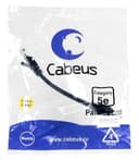 Патч-корд Cabeus PC-UTP-RJ45-Cat.5e-0.15m-BK-LSZH (U/UTP, CAT.5E, LSZH, 0.15 м, черный) (9534c)