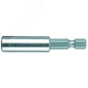 Битодержатель 899/4/1 75 с втулкой из нержавеющей стали стопорным кольцом и магнитом хвостовик 1/4 E 6.3 для бит 1/4 С 6.3 75 мм WERA