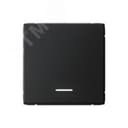 ARTGALLERY 1-клавишный выключатель с подсветкой, сх.1а, 10АХ, механизм, карбон Systeme Electric