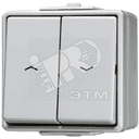 Выключатель для управления жалюзи  для накладного монтажа IP44