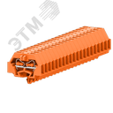 Клемма TB 1-1 с бок. подключ. с защелк. ножками, сечение 1,5 мм. кв., оранжевая