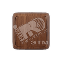 Переключатель одноклавишный наружный с изоляционной пластиной с индикацией дуб 10А