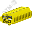 Клемма TB 1-1 с бок. подключ. с защелк. ножками, желтая