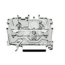 Клемма двухпроводная проходная 0.5-4(6)мм.кв. на DIN рейку 2004-1201 WAGO