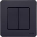 Выключатель 2-кл. Inspiria 10А IP20 250В 10AX механизм антрацит Leg 673623