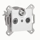 CARIVA Розетка телевизионная TV-FM-SAT звезда белая 695957 Legrand Euro