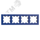 ATLASDESIGN рамка четырехехпостовая, универсальная, АКВАМАРИН Systeme Electric