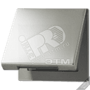 Крышка откидная для штепсельных розеток с платой 50?50 мм алюминий