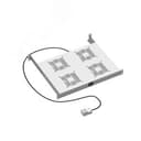 19дюйм Вентиляторный модуль, 4 вент. с термостатом