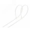 Хомут-стяжка кабельная нейлоновая 150x3,6 мм, белая, упаковка 100 шт, REXANT