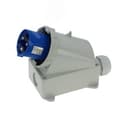 Вилка настенная 63A/230V/1P+N+E/IP67