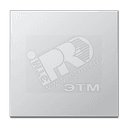 Клавиша 1-я для выключателей и кнопок без подсветки. Серия LS990 Материал- металл Цвет- алюминий JUNG