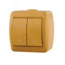 Ната Выключатель проходной х2 ольха 710-0700-106 Lezard