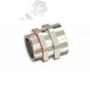 Взрывозащищенный кабельный ввод AAS под бронированный кабель, одно уплотнение M25х1,5 D10,5-18мм. Никелированная латунь. IP66/68