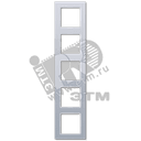 Рамка 5-я для горизонтальной/вертикальной установки Серия- ACreation Материал- дуропласт Цвет- алюминий JUNG