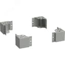 Уголок цоколя by ZPAS h=100мм серый (4шт/компл) РФ