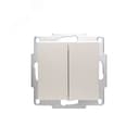 Vesna Выключатель 2-ой жемч. бел. перл. 742-3088-101 Lezard