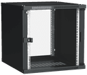 ITK Шкаф LINEA WE 12U 600x600мм дверь стекло черный (LWE5-12U66-GF)
