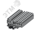 Клемма TC 1-2 пружинная, сечение 4 мм. кв., серая