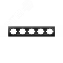 Рамка на 5 приборов, цвет чёрный (серия Florence) 2172832 ССТ