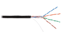 Кабель U/UTP, 4 пары, кат.5e, 24 AWG, внутренний/внешний, нг(А)-HF, 305 м, черный NIKOMAX NMC 4100C-BK
