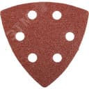 Треугольник шлифовальный на липучке 6 отверстий, Р60