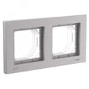 ATLASDESIGN AQUA рамка двухпостовая IP44, АЛЮМИНИЙ ATN440302 Systeme Electric
