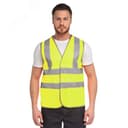 Жилет сигнальный арт. J04К цв. жёлтый флуоресцентный р. 3XL 120-124/170-188