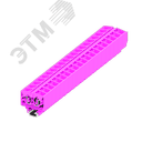 Клемма TB 2-2 на DIN-15, фронт.подключение, сечение 2,5 мм. кв., розовый