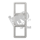 Рамка 3 поста универсальная светло-серая