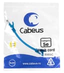 Патч-корд Cabeus PC-UTP-RJ45-Cat.5e-0.15m-BL (U/UTP, CAT.5E, PVC, 0.15 м, синий) (8989c)